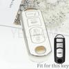 Shell For Mazda 2 3 6 Cx-5 Cx5 Cx-3 Cx7 Cx-9 Cx30 Atenza Axela Demio 4 Button Tpu Car Key Case Cover Key Protector Accessories