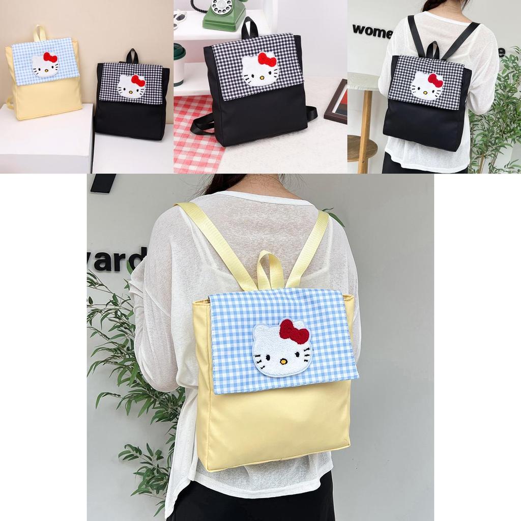 Hello Kitty College Backpack With Oxford Cloth Material For School And Commute