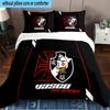 3PCS Vasco Da Gama Crest Design Printed Bedding Set, Includes A Duvet Cover and Two Pillowcases for Bedroom, Suitable for All Seasons