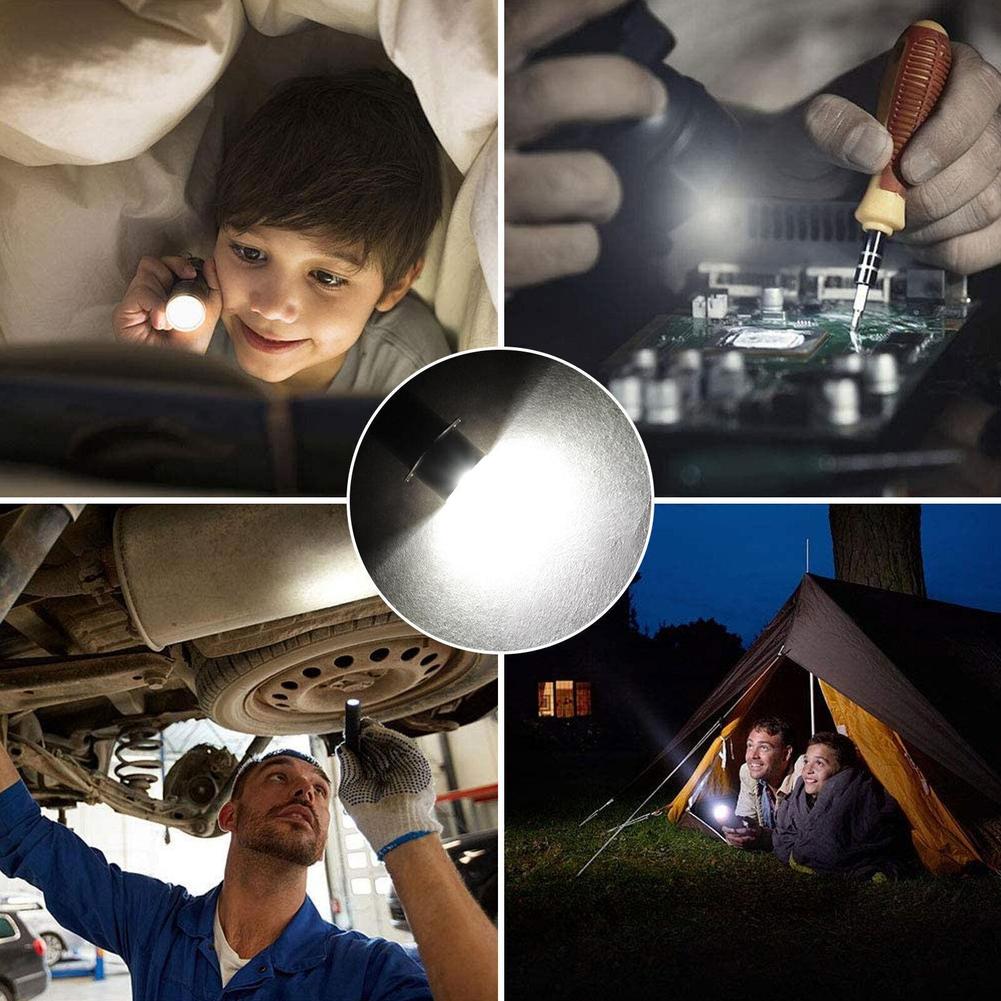 5W LED Replacement Bulbs for Maglite Flashlight P13.5S E10 BA9S Base DC 6-24V High Brightness Long Lasting Flashlight Bulbs