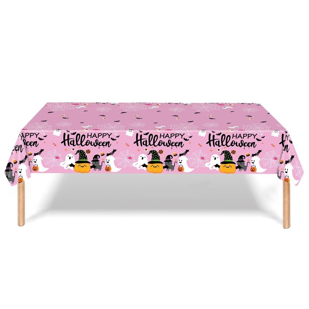Halloween Theme Halloween Tablecloth Plastic Table Runner Disposable Table Cover  Table Decoration