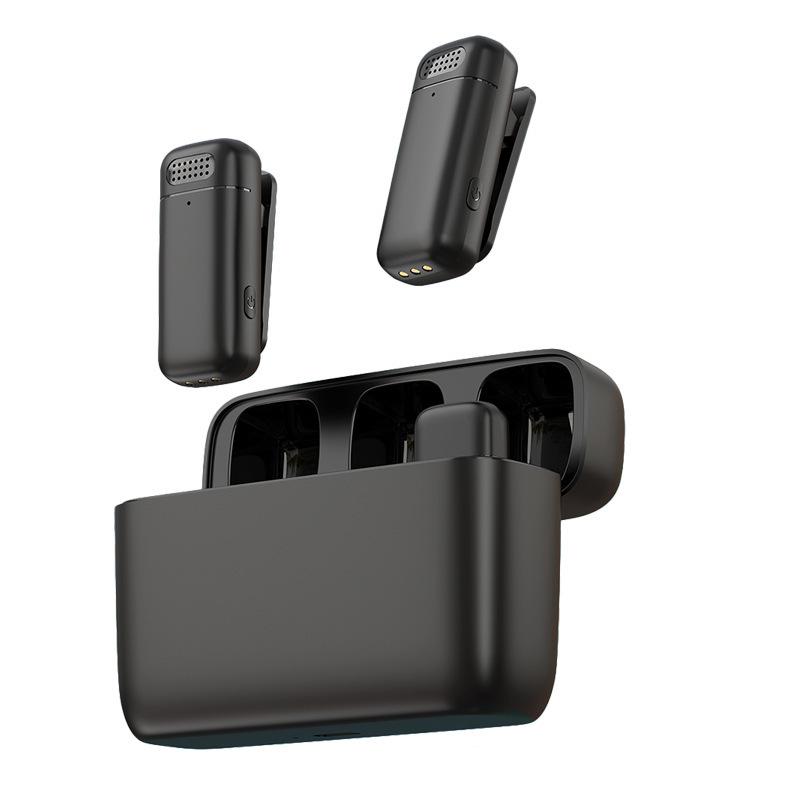 J88 Wireless Lavalier Microphone with Noise Reduction & Charging Case
