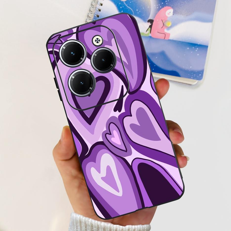 For Infinix Hot 40 Pro Case X6837 Cute Fashion Cover Soft Silicone Phone Case For Infinix Hot 40i Hot40 Pro Hot40i Fundas Bumper