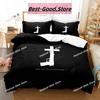 3D Fashion Nine Inch Nails NIN Bedding Set Print Comforter Quilt Bed Cover Duvet Cover Pillow Case 3 Pieces Sets Kids Adult Size