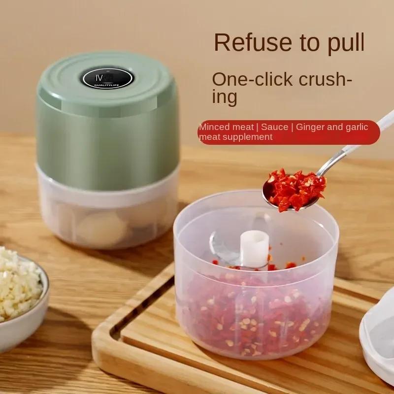 One-Button Automatic Chopper Food Crusher Meat Grinder Mini Garlic Press USB Vegetable Chopper Masher Machine Kitchen Gadgets
