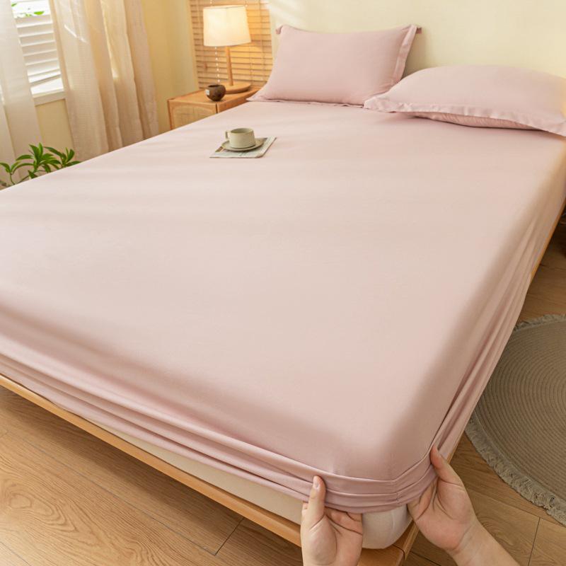 Class A Washed Cotton Non-Slip Fitted Sheet - Soft, Breathable, and Comfortable for Naked Sleep