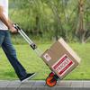 Folding Hand Truck, 309 Lbs Load Capacity, Aluminum Portable Cart, Convertible Hand Truck and Dolly with Telescoping Handle and PP+TPR Wheels, Ultra