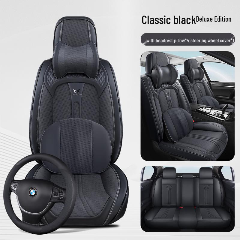 Breathable Leather Car Seat Cover Cushions for All Seasons