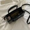 Trendige quadratische Handtasche für Damen, einfache Mini-Umhängetasche, minimalistische Oberhenkeltasche, einfarbige Geldbörse, Designertasche