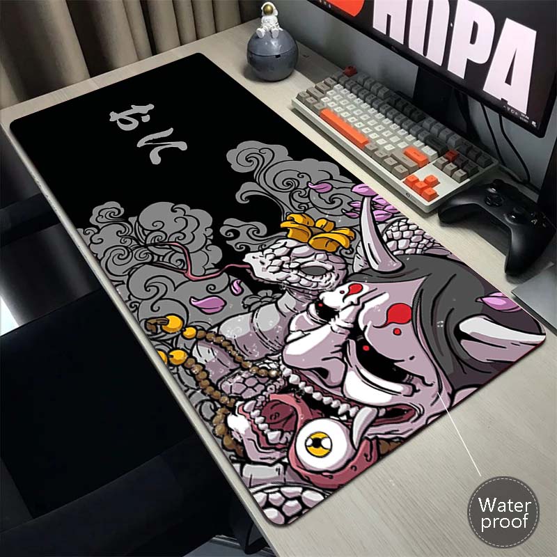 Gaming Esports Mouse Pad Universal Desktop And Laptop Computer Anime ONI Girl Black Office Rubber Anti Slip Pad