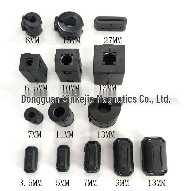 Anti-Interference Magnetic Ring Ferrite Core Snap-On EMC Nickel-Zinc Shield Filter