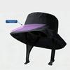 Women Summer Fisherman Hat Breathable Large Brim Sun Protection Hat Hiking Traveling Outings Daily Wear