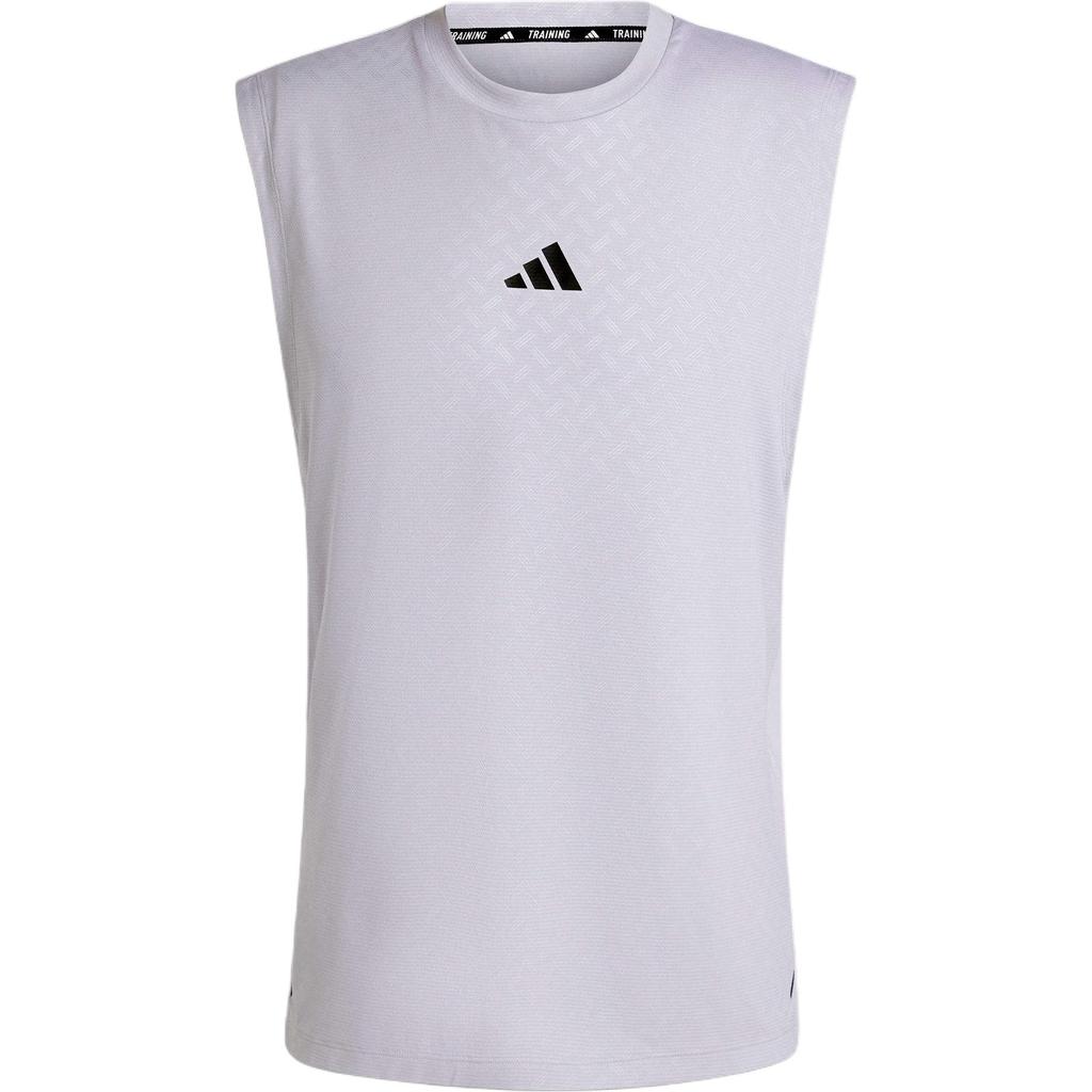 adidas Tank Tops Men's Gray Crew Neck Moderate Other JD8458