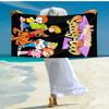 Personalized customized proof beach towel with Scooby-Doo pattern - soft, absorbent,quick-drying,perfect swimming,camping&bathing