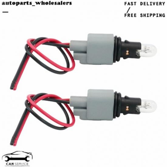 2Pcs Front Flasher Marker Lamp Socket Bulb Plug Fit Ford Mustang 5.0L 2005-