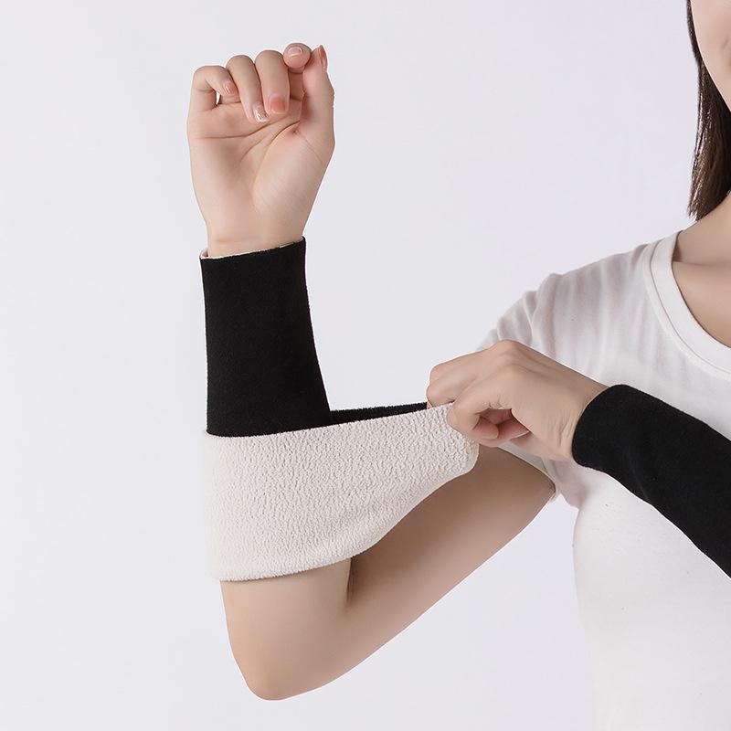 Warme Unisex Gelenk-Armschoner: Samtverstärkt für Ellenbogen- und Handgelenkunterstützung im Herbst/Winter