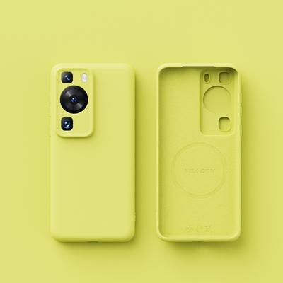 For Wireless Charging Magsafe Soft Liquid Silicone Phone Case For Huawei P60 P50 P40 Pro Magnetic Slim Skin Protection Cover