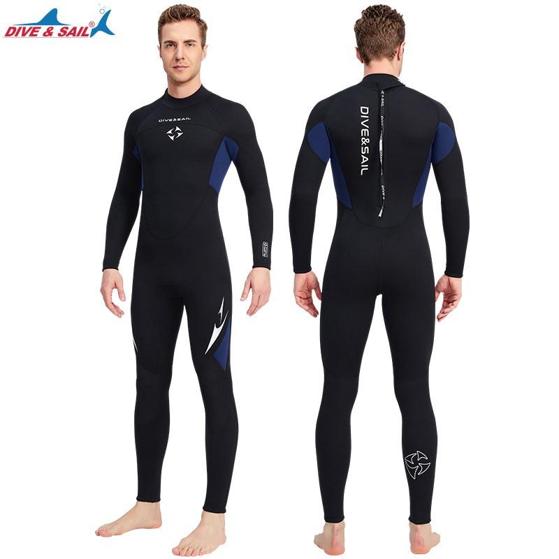 3mm Full Body Wetsuit Men Women Diving Swimming Cold Water Immersion Thermal Neoprene Suit