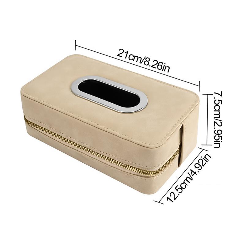 Car Tissue Box Holder Tissue Case Holder PU Leather Napkin Dispenser Napkin Holder Napkin Tissue Dispenser Holder Car Seats