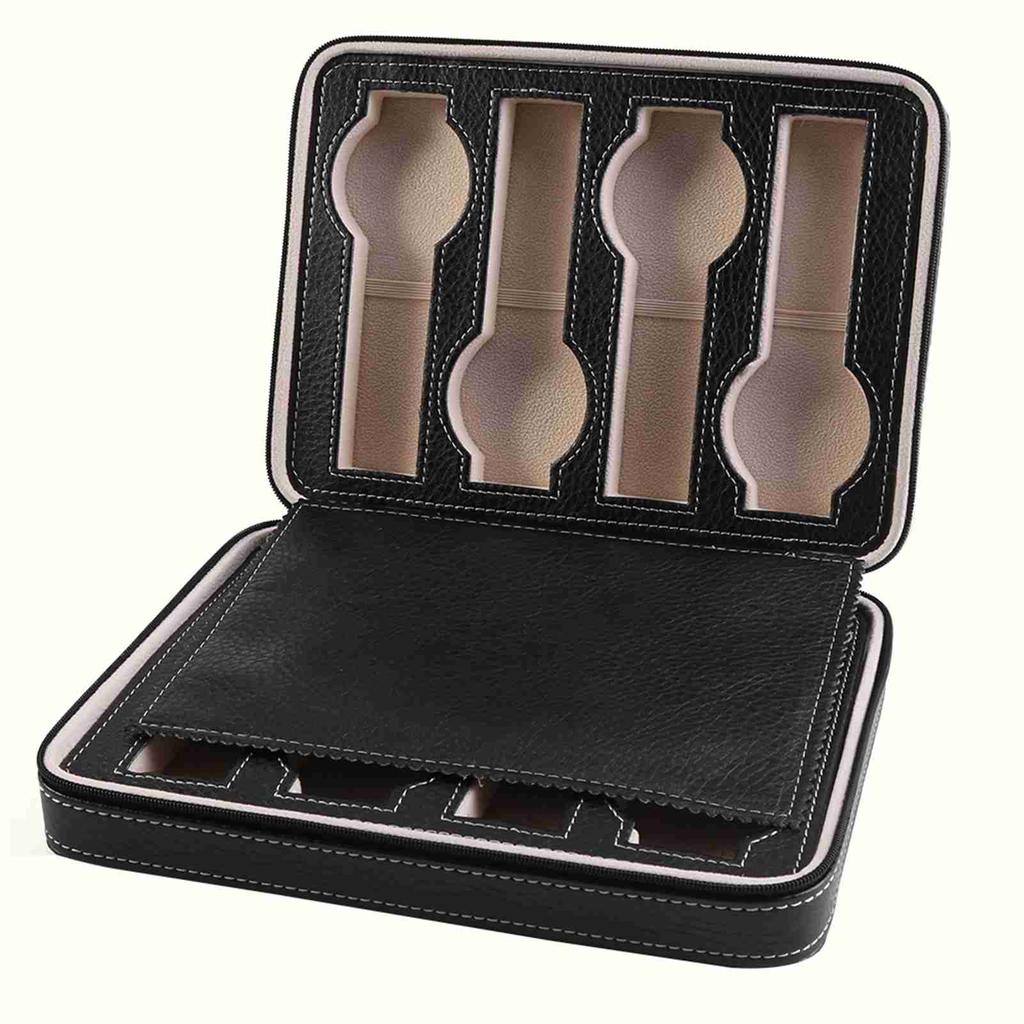 1Pc 8 Grids Watch Display Storage Box Portable Zippered Travel Collector Case Organizer New