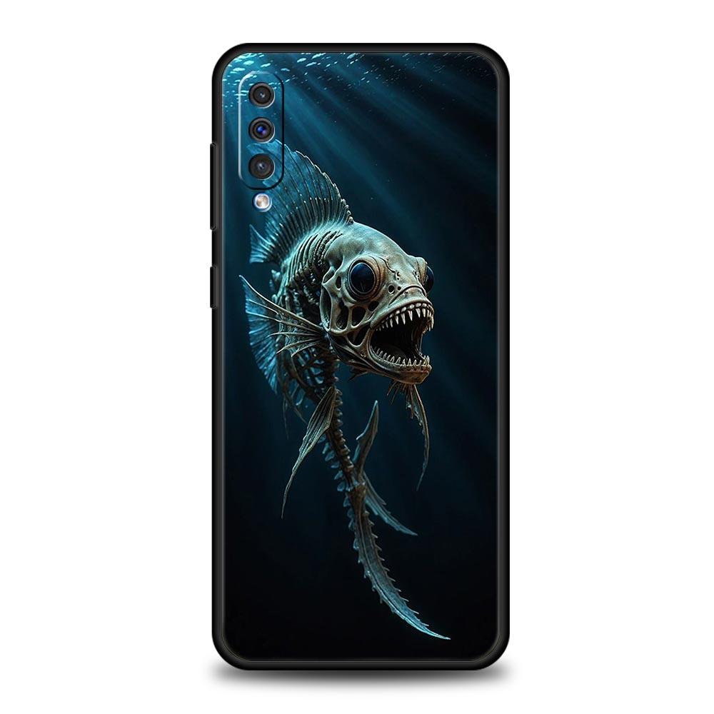 

Fish Bone Phone Case for Samsung Galaxy A56 A36 A26 A16 A34 A24 A42 A22 A20 A12 A40 A30 A10 5G Soft TPU Cover Shell Fundas Capas Samsung A26