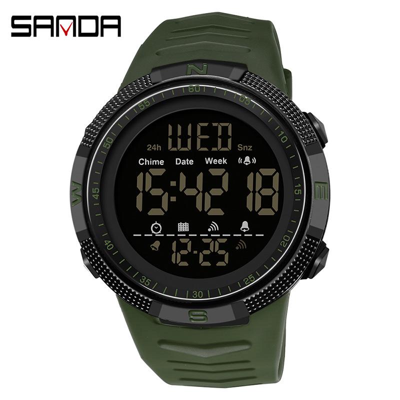 Sanda Luminous Waterproof Sport Wristwatch - Fashionable, Simple, Versatile, and Perfect for Students.