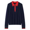 Women's Retro Cashmere Cable Knit Polo Sweater - New Year 2026 Autumn/Winter Collection