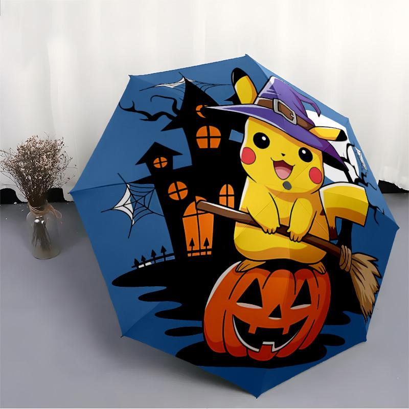 Halloween Automatic Umbrella with Folding feature - Travel Umbrella, Perfect Gift for Birthday, Christmas a0827064