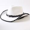 Popular European and American Classic Retro Western Cowboy Hats, Men's and Women's Fashion High-end Peach Heart Top Hats