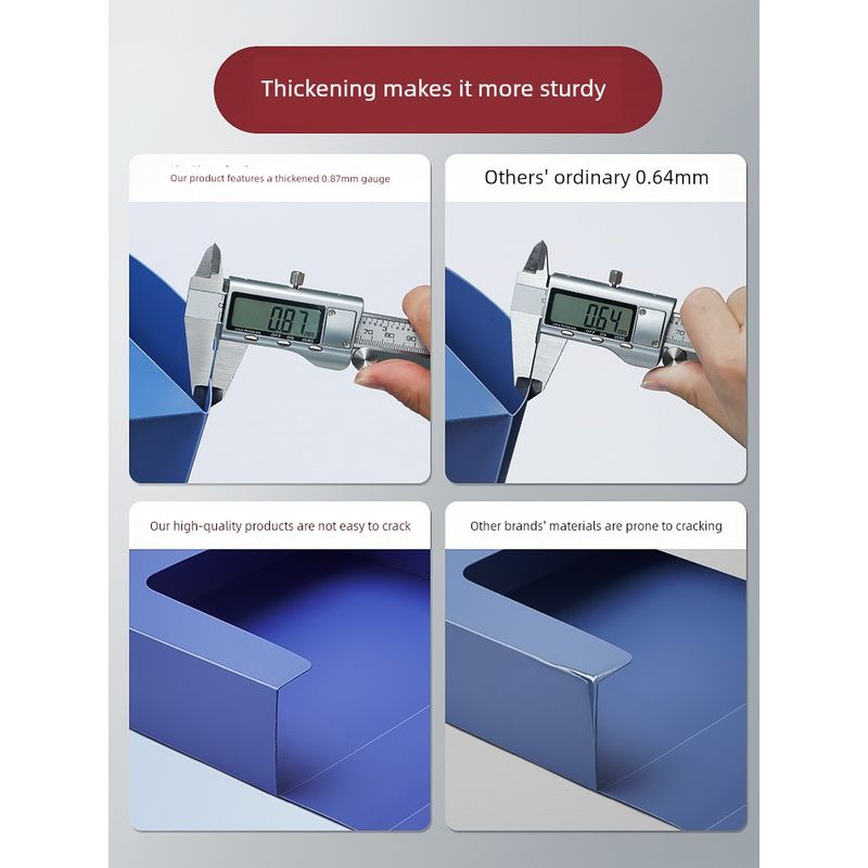 Box Large Capacity Thickened Plastic Office Supplies Cadre Personnel File Box Document Accounting Voucher Invoice Box Technology Folder Storage Box