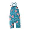 Summer Children Ha Clothing Condole Sleeveless Backless Independence Day Jumpsuit