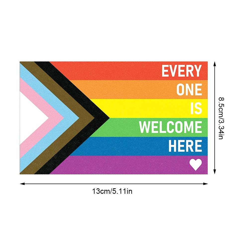 Everyone Is Welcome Here Car Stickers LGBT Equality Equal Banner Waterproof Car Sticker Decoration PVC Decal Sticker