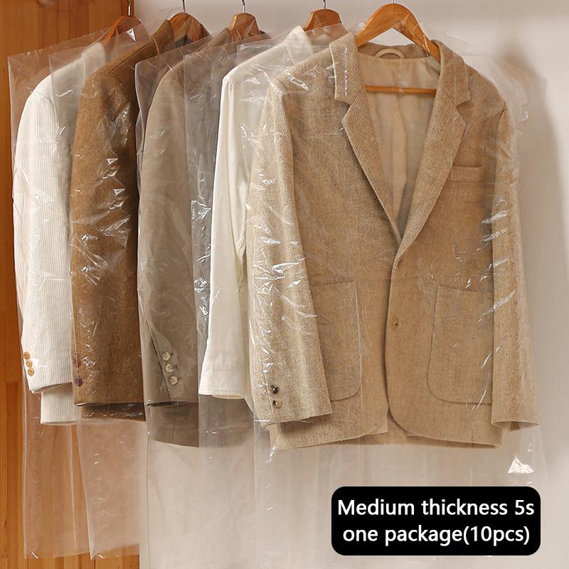 

Один комплект пластиковых пылезащитных чехлов для одежды, одноразовые прозрачные чехлы для одежды, специальные для стирки 60*100cm