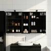 Bathroom Cabinet Set 3 Pcs 100 X 10.5 X 60.5 Cm Engineered Wood