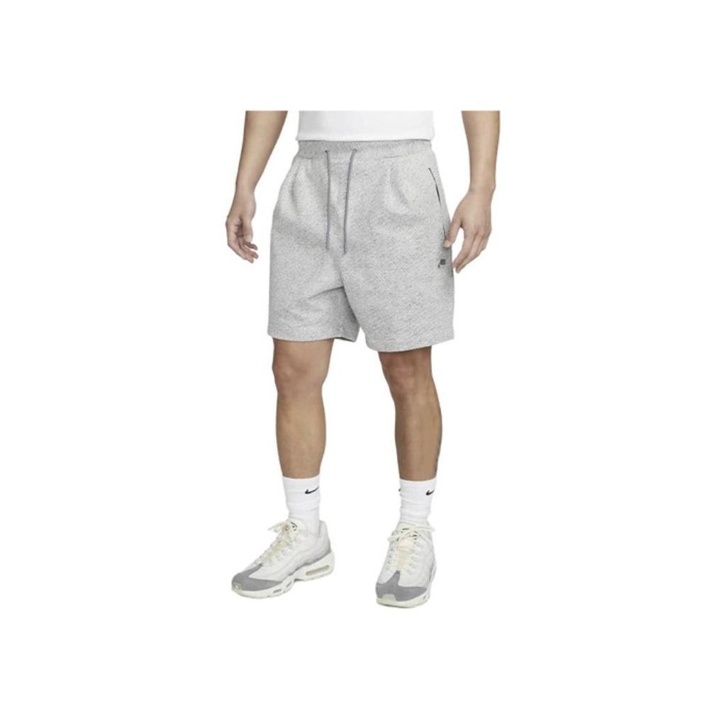 Nike Solid Color Logo Print Drawstring Shorts Men Bottoms Gray DX0202-077