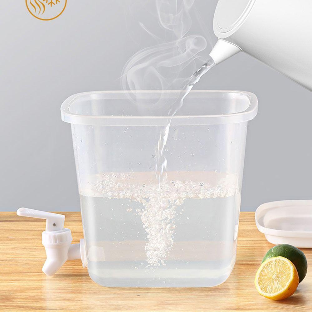 With Lid Refrigerator Cold Water Kettles Faucet Kitchen Storage Bucket New Drink Dispenser