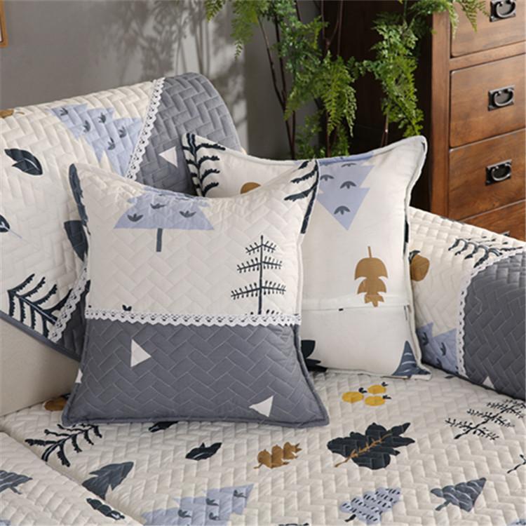 Washed Cotton Lace Stitching Fabric Sofa Cushion Four Seasons Simplicity Non-Slip Combination Sofa Towel Full Covered