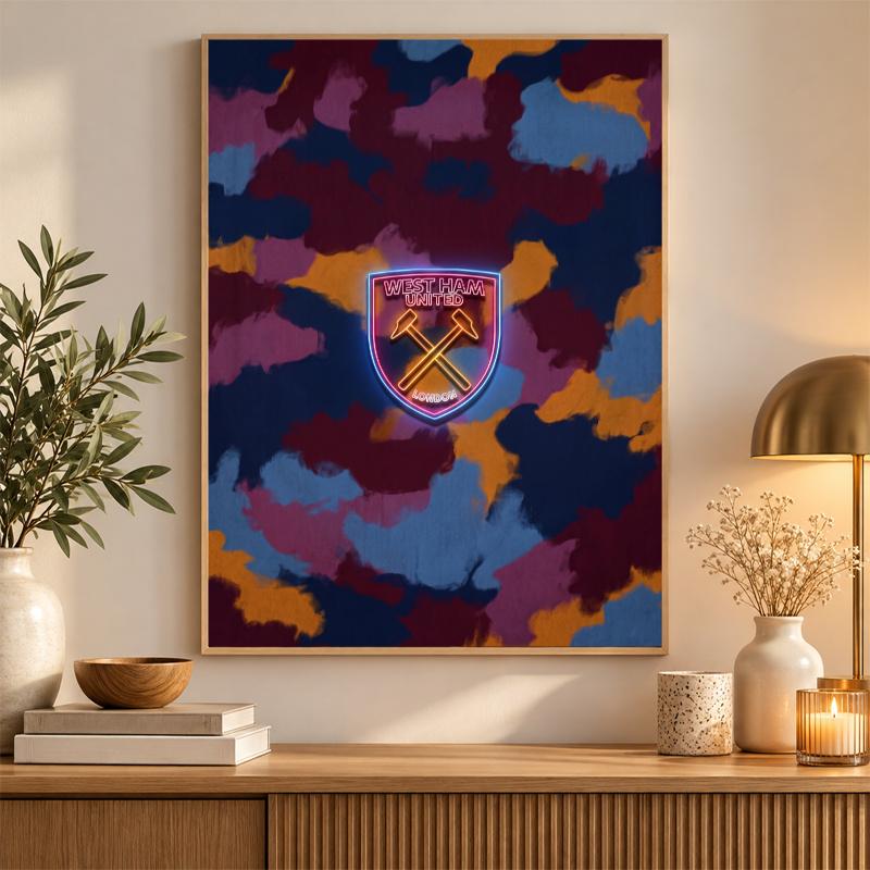West Ham United Football Diamond Painting Kit 5D Full Drill DIY Diamond Mosaic Wall Art Home Decor
