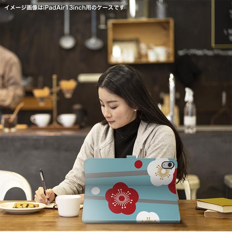 iPad Pro Case 2024 Compatible with iPad Pro Floral Japanese Product Number 005305 11-inch (M4) (5th Generation) 11-inch, Tri-Fold Stand, Lightweight,
