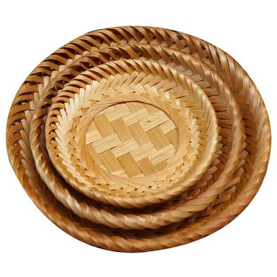 Handwoven Bamboo Pastry and Fruit Tray - Chinese Ancient Style
