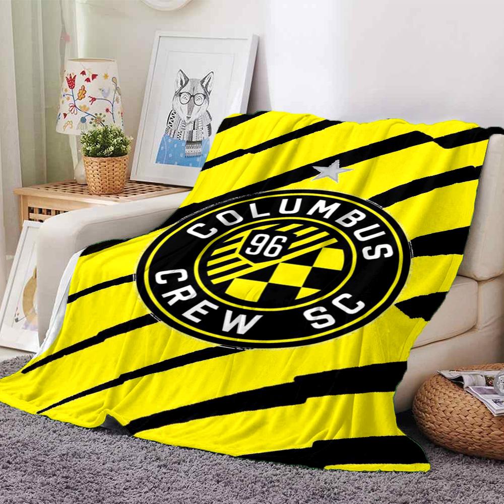 Columbus Crew SC Print Flannel Blanket High Quality Warm Comfortable Cover for All Seasons Perfect for Gifts Home Decor