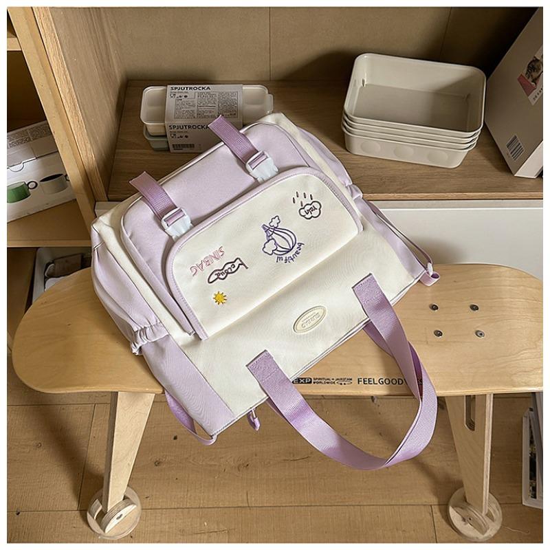 

Школьный рюкзак новый высококачественный в стиле колледжа свежий и милый дофаминовый косметичка легкий дорожный рюкзак