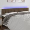 VidaXL LED Headboard Bedroom Furniture Double Bed Accessory Head of Bed Frame Interior Dark Brown 3121867