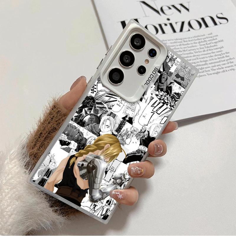 

F-ullmetal A-Alchemist Anime Soft Phone Case for Samsung Galaxy S24 S25 FE S26 Edge S23 Ultra S22 Plus S21 + Shockproof Cover Ba Samsung S25 FE
