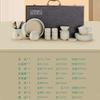 High-end Kung Fu tea set set, new Japanese ceramic minimalist home teapot, teacup, tea ceremony tea set, complete gift box