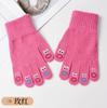 Women's Knitted Gloves With, Cute Warm Winter Gloves for Cold