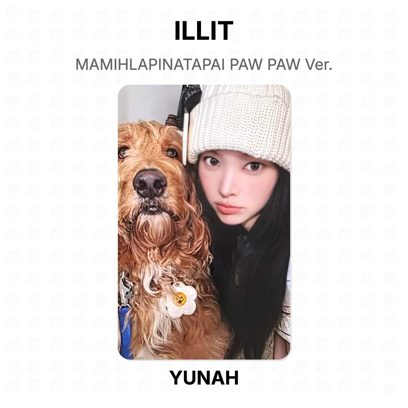 ILLIT MAMIHLAPINATAPAI PAW PAW Wersja. Oficjalna fotokarta YUNAH 02