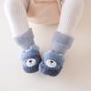 Winter Infant Cute Fluffy Bear Doll Shoes Toddler Baby Non-Slip Thick Loop Socks First Walker Warm Cozy Terry Floor Shoes