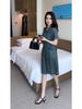 2025 Women's Summer Loose Slimming Denim Dress - Belly-Hiding, Trendy, Lightweight & Stylish
