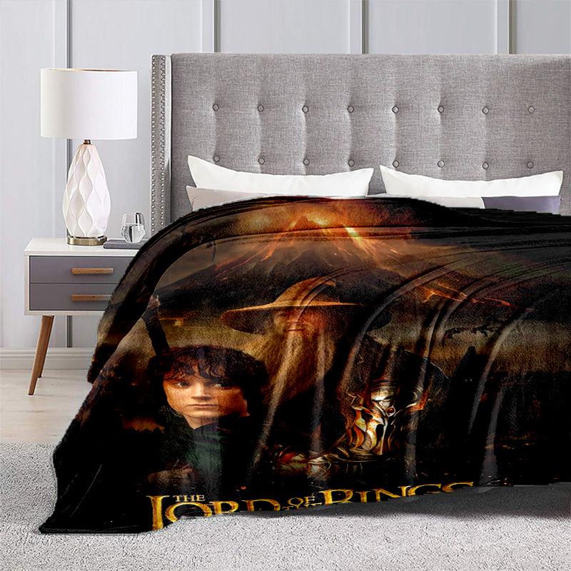 1pc Lord of the Rings Adventure Fantasy Cartoon Blanket,Portable Throw for Travel & Camping, All Season Cozy Blanket,Ideal Gift